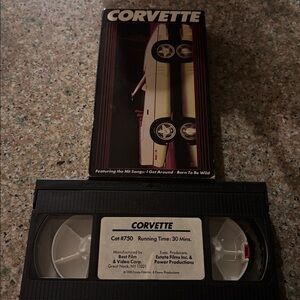 vintage "Corvette" documentary VHS tape.